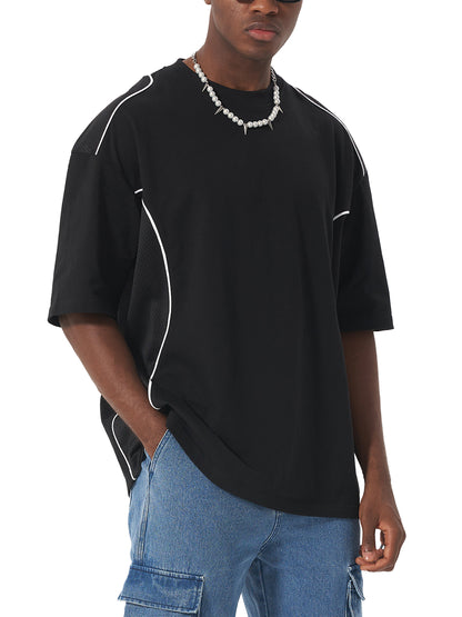 MULTIVERSE GRAPHIQUE Scifi -  Piped Panel T-Shirt