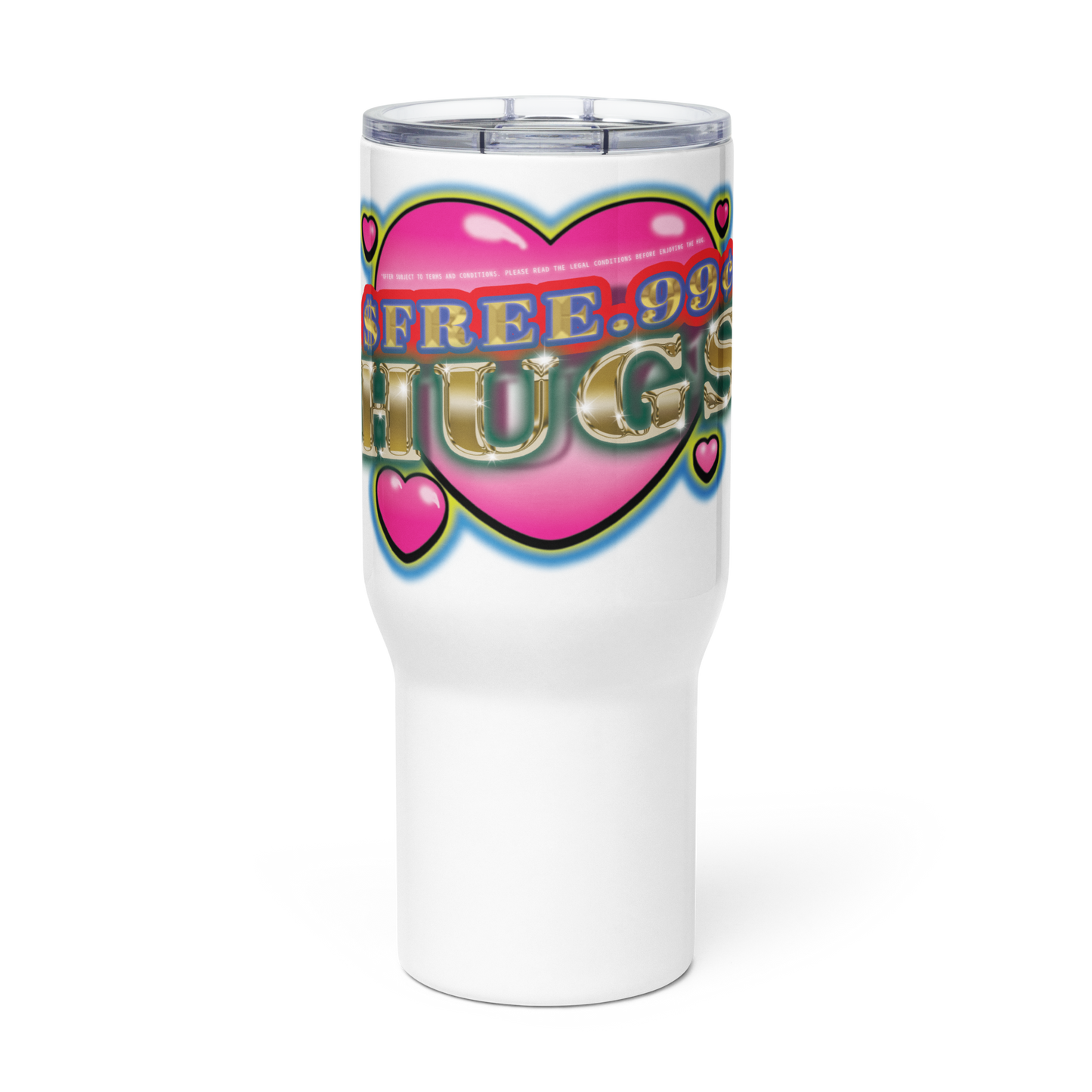 FREE HUGS - Travel mug with a handle