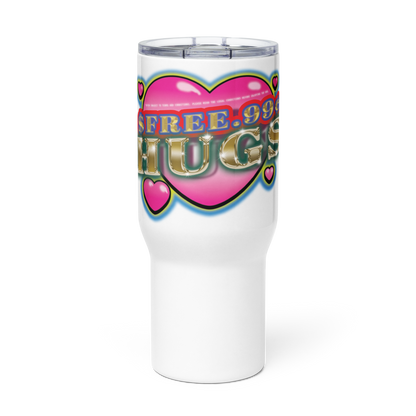 FREE HUGS - Travel mug with a handle