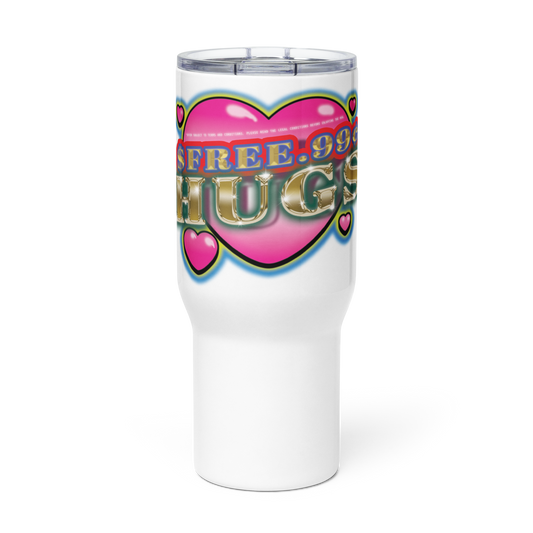 FREE HUGS - Travel mug with a handle